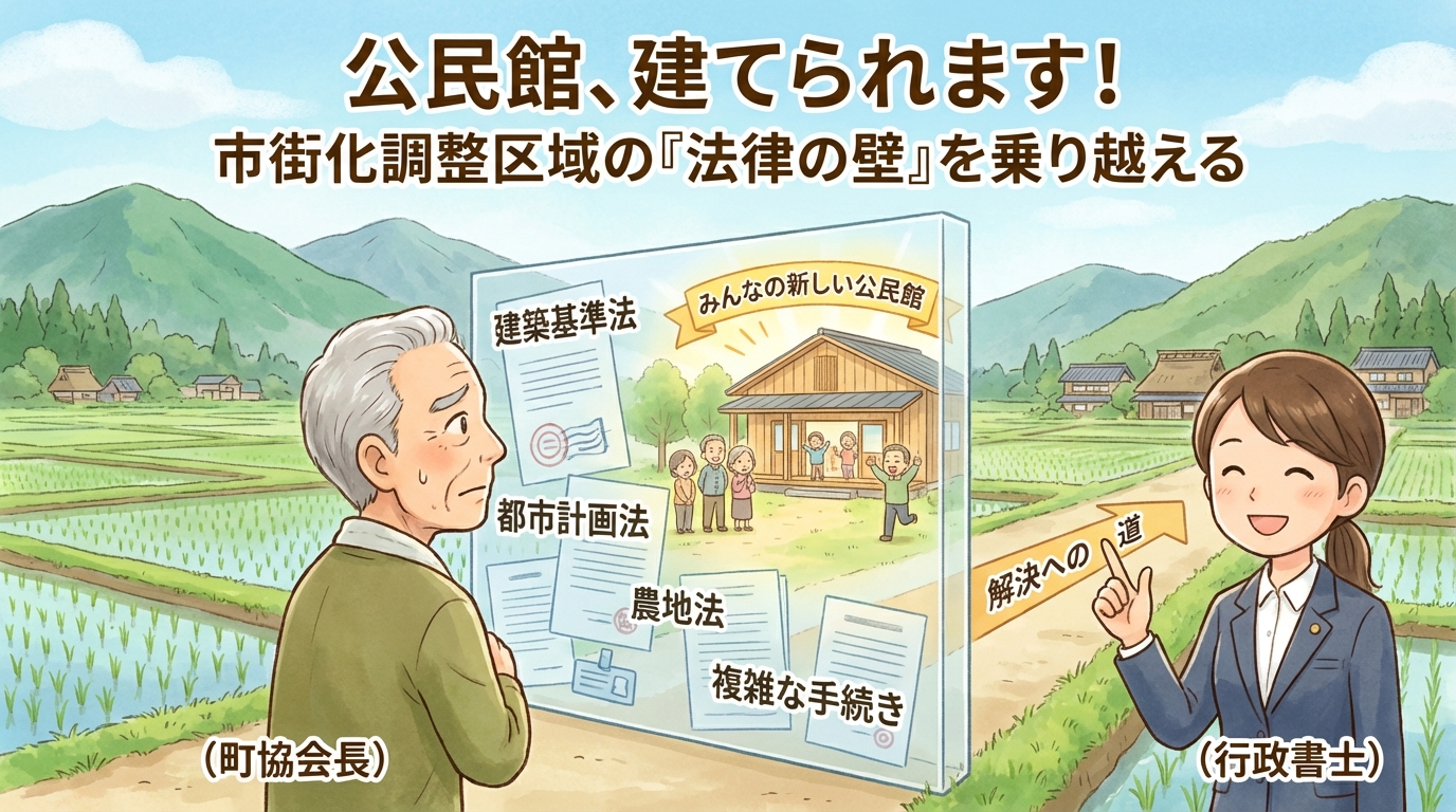 市街化調整区域に公民館は建てられる？行政書士が解説 | 船舶、農地
