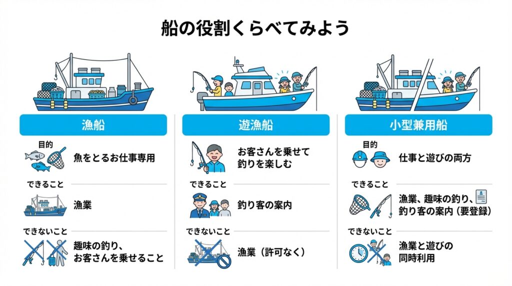 小型兼用船とは?漁船との違いや仕事内容をわかりやすく解説 | 船舶、農地、墓じまいに関するご相談は栃木県の海事代理士・行政書士 中村光男事務所
